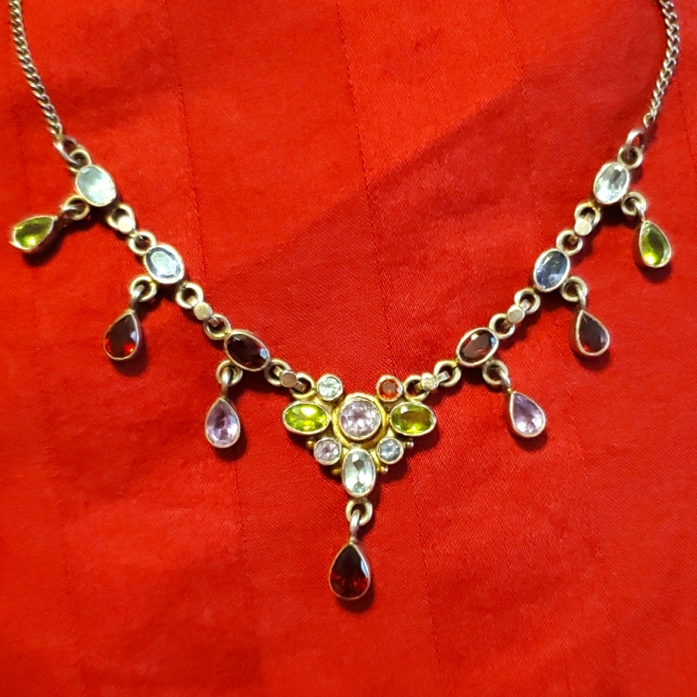 Multi stoned necklace